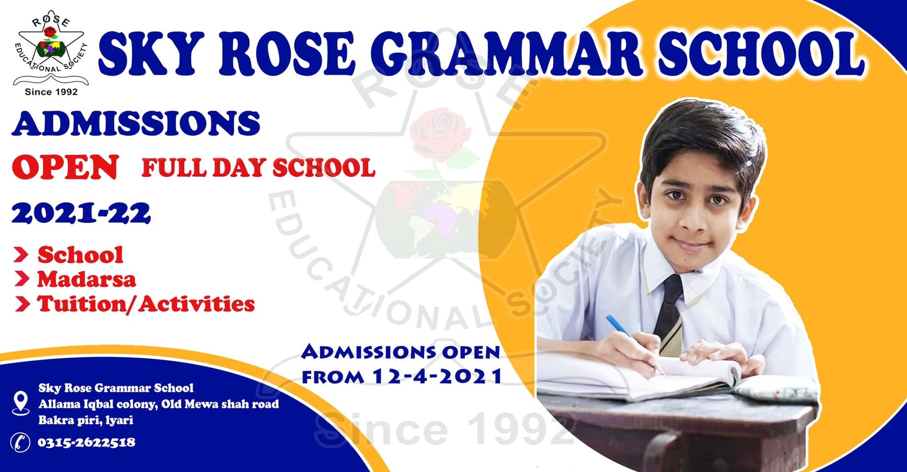 Another initiative of Rose Educational Society  Full Day School  Islamic Education Nazra Quran  Schooling and Tuition Classes Sky Rose Grammar school Now admission open